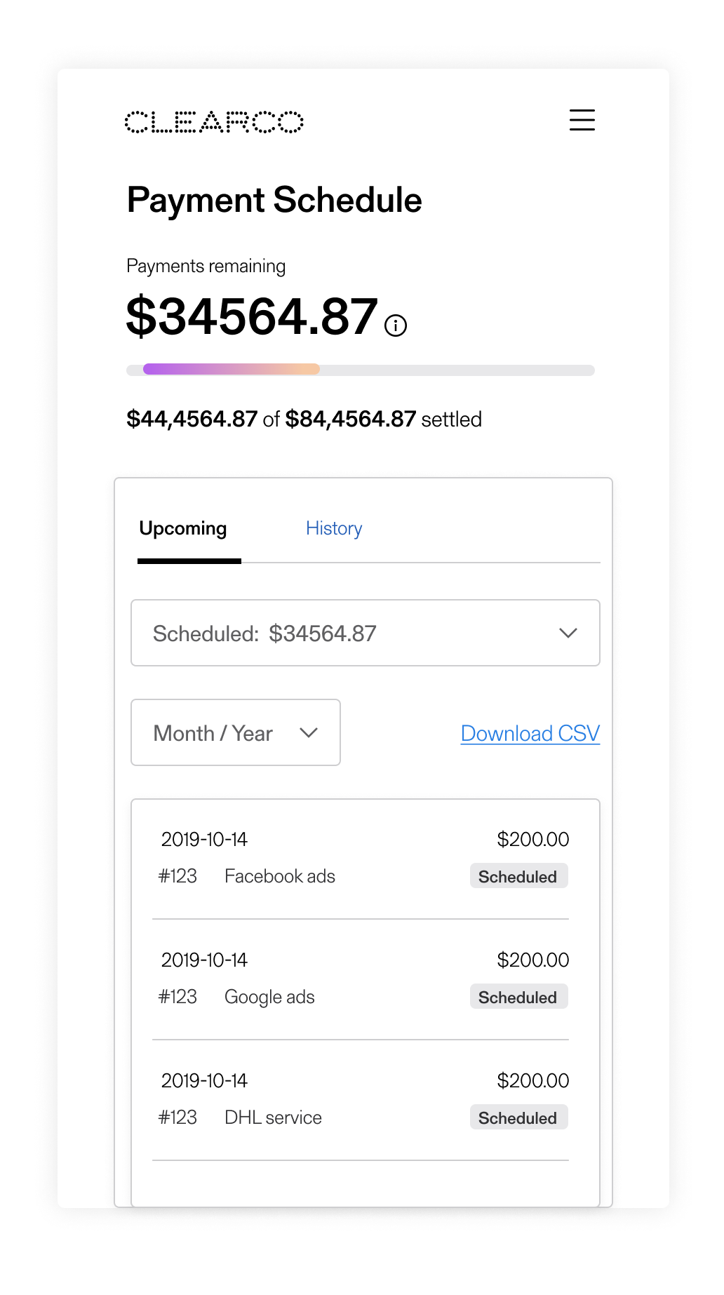 A2 Clear Payments Sign Up